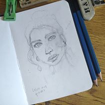 Mi Proyecto del curso: Sketchbook de retrato: explora el rostro humano. Un proyecto de Bocetado, Dibujo, Dibujo de Retrato, Dibujo artístico y Sketchbook de marce_lot_valenzuela16 - 23.03.2022