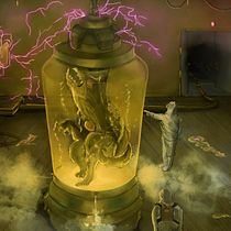 Laboratorio "Pánico 1890". Traditional illustration, Drawing, Digital Illustration, Concept Art, and Digital Painting project by germanemanuelortega - 03.23.2022