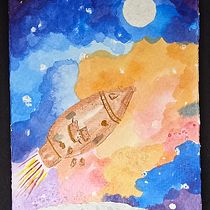 Mi Proyecto del curso: Técnicas modernas de acuarela. Traditional illustration, Fine Arts, Painting, and Watercolor Painting project by ely_1957 - 03.23.2022