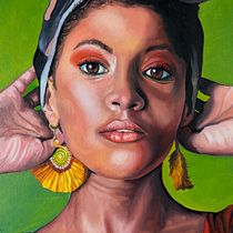 Ritratto di donna. Fine Arts, Painting, and Oil Painting project by Barbara Mapelli - 12.01.2021