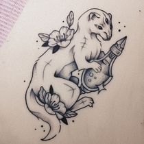 Mi Proyecto del curso: Tatuaje para principiantes. Tattoo Design project by Francisca Arellano - 03.23.2022