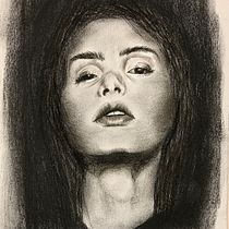 My project for course: Artistic Charcoal Portraiture: Creating Atmosphere. Ilustração tradicional, Artes plásticas, Desenho, Desenho de retrato, Desenho realista, e Desenho artístico projeto de Darlene - 24.03.2022