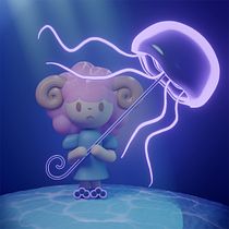 My project for course: Kawaii Character Creation in 3D with Blender . Een project van Traditionele illustratie, Ontwerp van personages, Digitale illustratie,  3D-modellering y Manga van loreatus - 24.03.2022