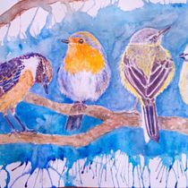 My project for course: Artistic Watercolor Techniques for Illustrating Birds. Traditional illustration, Watercolor Painting, Realistic Drawing, and Naturalistic Illustration project by Lilia Lang - 03.25.2022