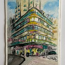 My project for course: Architectural Sketching with Watercolor and Ink. Sketching, Drawing, Watercolor Painting, Architectural Illustration, Sketchbook & Ink Illustration project by kat_van_lichterfelde - 01.11.2022