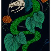 Mi Proyecto del curso: Quetzalcoatl. Traditional illustration, Drawing, Digital Illustration, Realistic Drawing, Digital Painting, and Naturalistic Illustration project by Laura Garduño - 04.03.2022