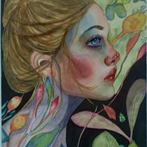 Mi Proyecto del curso: Ilustración artística con tinta china y acuarela. Ilustração tradicional, Desenho, Pintura em aquarela e Ilustração com tinta projeto de Jethzabet Yañez - 25.03.2022