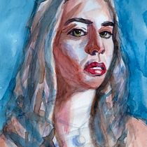 Sorry Ana :(. Fine Arts, Painting, Watercolor Painting, and Portrait Drawing project by Sergio Alonso Rangel - 03.25.2022