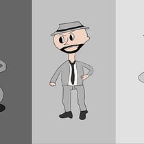 Diseño de personajes retro para animación: Lewis. Projekt z dziedziny  Animacja, Animacje 2D, Projektowanie postaci i Design użytkownika Federico Alvarado Flores - 23.03.2022