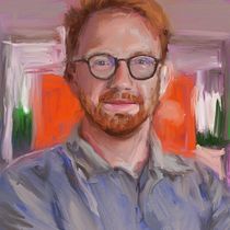 Mein Kursprojekt: Moderne Porträtmalerei mit (digitalen) Ölfarben. Een project van Traditionele illustratie,  Beeldende kunst, Schilderij y  Olieverfschilderij van lepofl - 25.03.2022