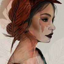 My project for course: Illustrated Portraits with Procreate. Ilustração tradicional, Ilustração vetorial, Ilustração digital, e Desenho de retrato projeto de stefanie_schweinester - 25.03.2022