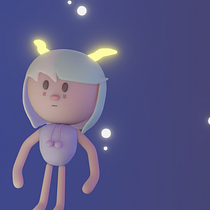 Mi Proyecto del curso: Creación de personajes kawaii en 3D con Blender . Een project van Traditionele illustratie, Ontwerp van personages, Digitale illustratie,  3D-modellering y Manga van Orlando Badillo - 23.03.2022