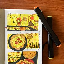 Il mio progetto del corso: Diario illustrato: un'abitudine per vivere ogni giorno con consapevolezza. Fine Arts, Sketching, Creativit, Drawing, and Sketchbook project by Giorgia Li - 03.26.2022