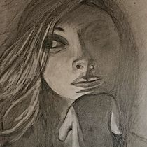 Mi Proyecto del curso: Retrato artístico al carboncillo: creando atmósferas. Ilustração tradicional, Artes plásticas, Desenho, Desenho de retrato, Desenho realista, e Desenho artístico projeto de Ariela Rossel - 26.03.2022