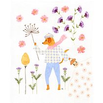 Lola, my sister's dog :). Un projet de Illustration traditionnelle, Aquarelle et Illustration jeunesse de Marta Moslw - 27.03.2022
