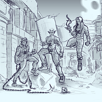 Meu projeto do curso: Fundamentos do desenho de pessoas a partir da imaginação. Traditional illustration, Fine Arts, Sketching, Pencil Drawing, Drawing, Artistic Drawing, and Figure Drawing project by Ilustre Otto - 03.26.2022