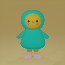 My project for course: Kawaii Character Creation in 3D with Blender . Een project van Traditionele illustratie, Ontwerp van personages, Digitale illustratie,  3D-modellering y Manga van Basak TURAN - 28.03.2022