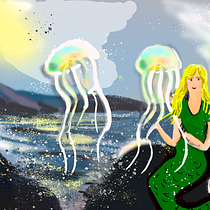 Meu projeto do curso: Pintura digital de personagens: crie cenas mágicas. Een project van Traditionele illustratie, Ontwerp van personages, Digitale illustratie y Digitale tekening van Silvia Abramant - 28.03.2022