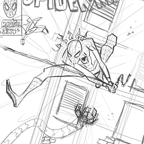 projeto de composicao criativa - tema: homem aranha. Ilustração tradicional, Criatividade, Ilustração digital, e Desenho digital projeto de Mateus Medeiros - 29.03.2022