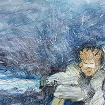 Personaggi, Insetti, Pesce, Rana e Obi Wan Kenobi. Traditional illustration, Sketching, Creativit, Drawing, Watercolor Painting, and Sketchbook project by Camillo De Gregorio - 03.29.2022