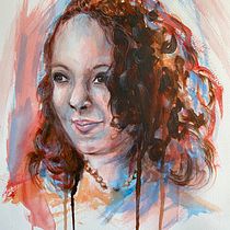 My project for course: Artistic Portrait with Watercolors. Fine Arts, Painting, Watercolor Painting, and Portrait Drawing project by Tytti Vinje - 03.29.2022