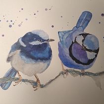 Mijn project van de cursus: Vogels illustreren met artistieke aquarel. Traditional illustration, Watercolor Painting, Realistic Drawing, and Naturalistic Illustration project by Hannelore Gels - 03.29.2022