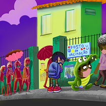 Oswaldo, o menino jacaré. Un proyecto de Ilustración digital, Concept Art, Pintura digital y Teoría del color de maick Pinheiro - 26.03.2022