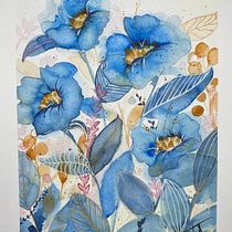 Mon projet du cours : Aquarelle florale créative : renouez avec la nature. Ilustração tradicional, Pintura, Pintura em aquarela e Ilustração botânica projeto de Katy Girard - 30.03.2022