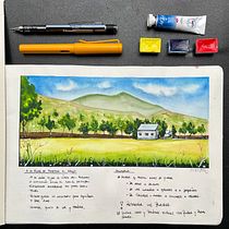 Mi Proyecto del curso: Cuaderno de viaje en acuarela. Traditional illustration, Watercolor Painting, Architectural Illustration, and Sketchbook project by lunnika - 03.30.2022