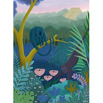 My project for course: Digital Illustration: Create a Colorful Nature Scene. Traditional illustration, Digital Illustration, and Naturalistic Illustration project by Verity Macdonald - 03.30.2022