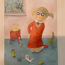 My project for course: Animal Characters in Watercolor for Children’s Books. Traditional illustration, Fine Arts, Painting, Drawing, Watercolor Painting, Children's Illustration, and Narrative project by abebe - 03.31.2022