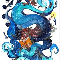Meu projeto do curso:  Técnicas de aquarela para ilustrações com um toque de sonho. Traditional illustration, Drawing, Watercolor Painting, and Editorial Illustration project by Juliana Schmidt - 03.31.2022