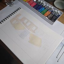 My project for course: Architectural Illustration with Watercolor. Un projet de Dessin, Aquarelle, Illustration architecturale , et Carnet de croquis de Ish Santos - 29.03.2022