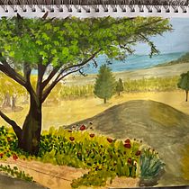 Mon projet du cours : Sketchbook de peintures à la gouache. Ilustração tradicional, Esboçado, Desenho, Ilustração arquitetônica, Sketchbook, e Pintura guache projeto de Nathalie Therrien - 31.03.2022