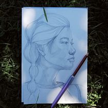 Mi Proyecto del curso: Sketchbook de retrato: explora el rostro humano. Un proyecto de Bocetado, Dibujo, Dibujo de Retrato, Dibujo artístico y Sketchbook de Flor Gigena - 31.03.2022