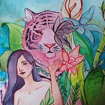 Mi Proyecto del curso: Animalario botánico: acuarela, tinta y grafito. Traditional illustration, Fine Arts, Painting, Drawing, Watercolor Painting, Botanical Illustration, Ink Illustration, and Naturalistic Illustration project by Isabel Mañas - 03.31.2022
