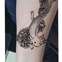 Mi Proyecto del curso: Tatuaje botánico con puntillismo. Ilustração tradicional, Desenho de tatuagens e Ilustração botânica projeto de Jessica Danae Negrete Roldan - 31.03.2022