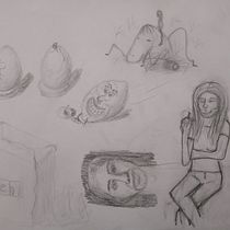 Mein Kursprojekt: Die Sketching Kunst: Transformiere Skizzen in Kunst Ein Projekt aus dem Bereich Traditionelle Illustration, Bleistiftzeichnung, Zeichnung und Sketchbook von kat.deking - 01.04.2022