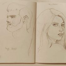 My project for course: Portrait Sketchbooking: Explore the Human Face. Un proyecto de Bocetado, Dibujo, Dibujo de Retrato, Dibujo artístico y Sketchbook de pri28dhanjal - 29.03.2022