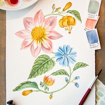 Mon projet du cours : Aquarelle réaliste et compositions botaniques. Un projet de Illustration traditionnelle, Peinture, Dessin, Aquarelle et Illustration botanique de Sandrine - 01.04.2022