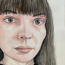 My project for course: Watercolor Portrait from a Photo. Traditional illustration, Watercolor Painting, and Portrait Drawing project by Gwen Young - 04.01.2022