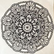 My project for course: The Art of Mandala Drawing: Create Geometric Patterns. Drawing & Ink Illustration project by Lisa Grealy - 04.01.2022