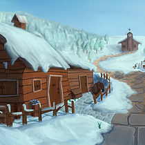 Mi Proyecto del curso: Concept Art: introducción al diseño de escenarios. Un projet de Illustration traditionnelle, Cinéma, vidéo et télévision, Animation, Illustration numérique, Jeux vidéo, Art conceptuel , et Conception de jeux vidéo de Fabian Valverde - 01.04.2022