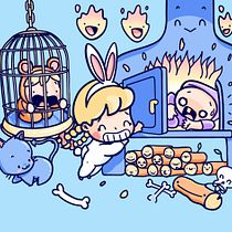 My project for: Kawaii-Style Story Illustration. Traditional illustration, Character Design, Digital Illustration, and Manga project by Xueyan Dai - 04.01.2022