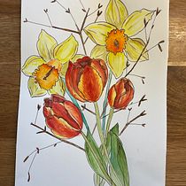 Mein Kursprojekt: Botanisches Zeichenheft: ein meditativer Ansatz. Ilustração tradicional, Esboçado, Desenho, Pintura em aquarela, Ilustração botânica, e Sketchbook projeto de nadinekarker - 02.04.2022