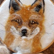 Mein Kursprojekt: Nadelfilzen: Kreiere Porträts mit Wolle. Arts, Crafts, Fiber Arts, Naturalistic Illustration, Needle Felting, and Textile Design project by Annette Dittmer - 04.03.2022
