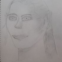 Mi Proyecto del curso: Sketchbook de retrato: explora el rostro humano. Un proyecto de Bocetado, Dibujo, Dibujo de Retrato, Dibujo artístico y Sketchbook de Verónica Giovannini - 26.03.2022