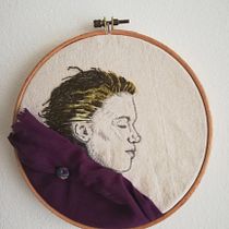 Mein Kursprojekt: Gestickte Porträts erstellen. Un projet de Broderie , et Design textile de amorbacky - 03.04.2022