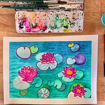 Mein Kursprojekt: Negative Aquarelltechniken zur botanischen Illustration Ein Projekt aus dem Bereich Traditionelle Illustration, Aquarellmalerei und Botanische Illustration von nadinekarker - 04.04.2022