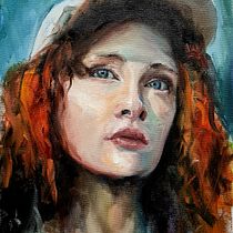 My project for course: Contemporary Oil Portraiture. Een project van Traditionele illustratie,  Beeldende kunst, Schilderij y  Olieverfschilderij van Eva Bunker - 04.04.2022
